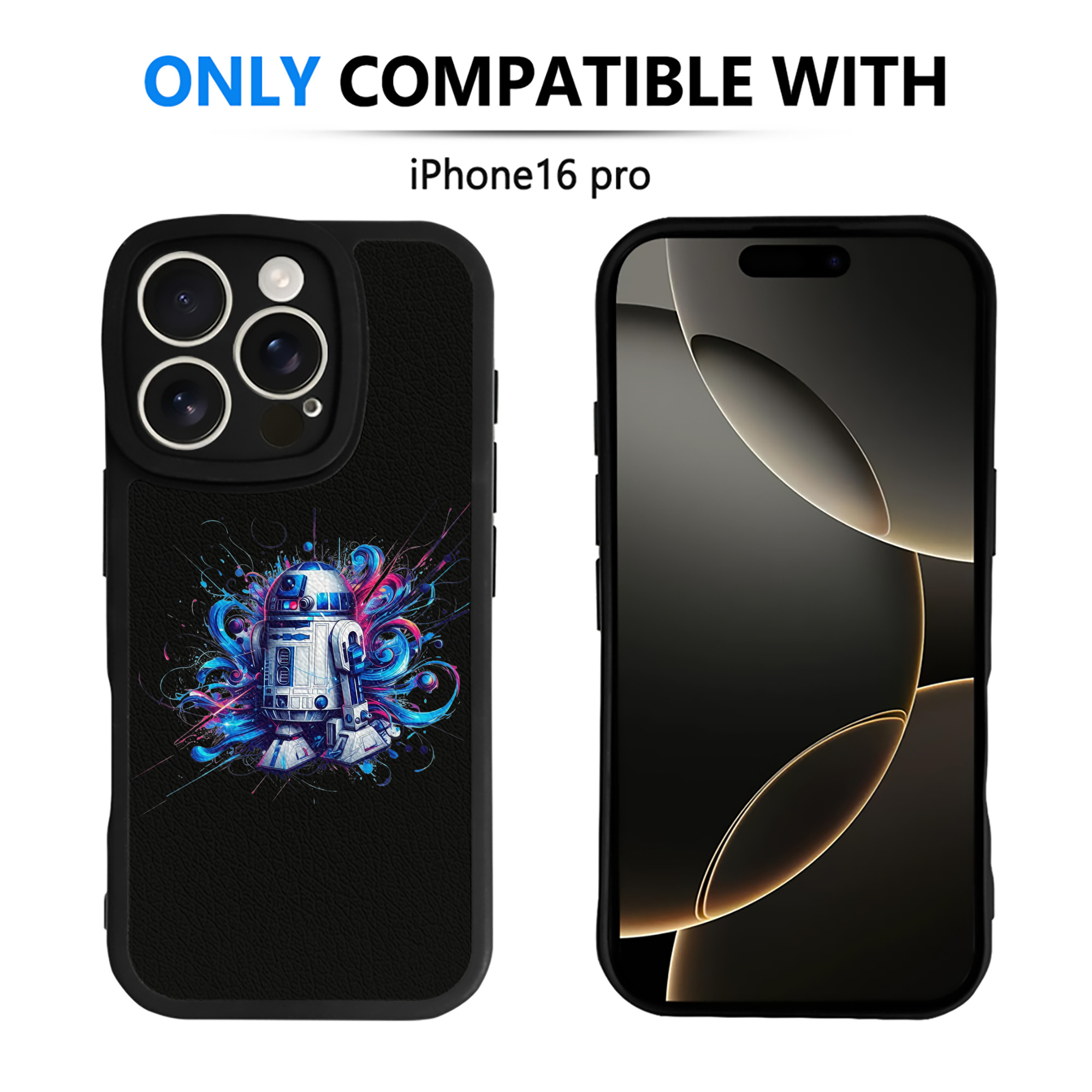 （画像用） スター・ウォーズ Star Wars 【iPhone 16シリーズ対応】シリコンスマホケース（レザー調） 材質：シリコン